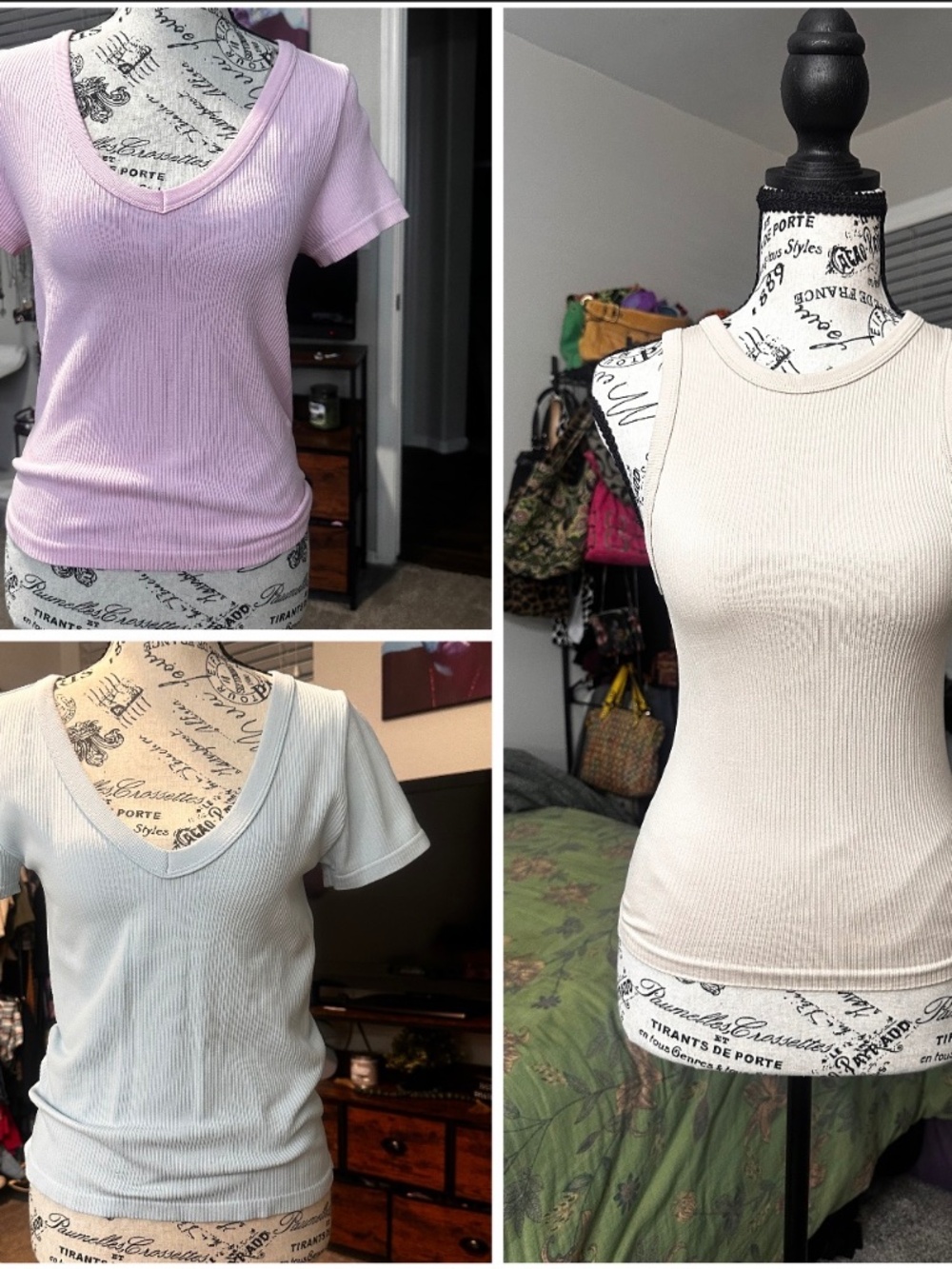 Pastel ribbed Shirt bundle